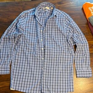 Michael Kors blue striped dress shirt, men’s size 15 32/33
